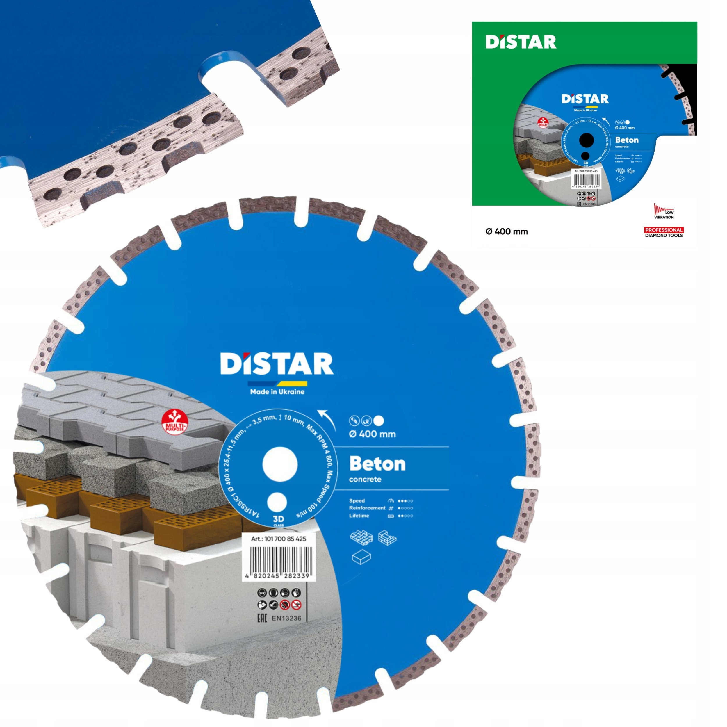 Milwaukee DISTAR DIAMANTOVÝ KOTOUČ NA BETON 400 x 3,5/2,5 x 25,4 mm