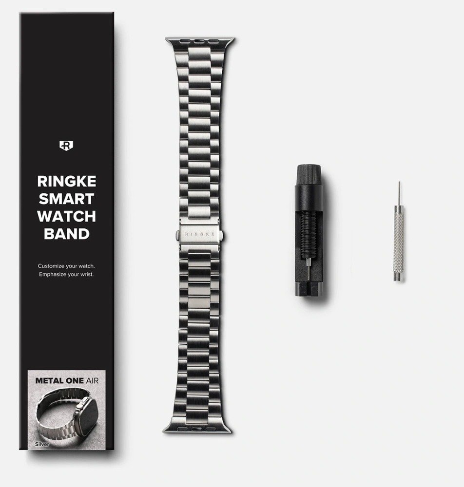 Ringke Náramek Metal One Air pro Apple Watch 8 / 9 / 10 / 11 / SE / Ultra 44/45/46/49mm stříbrný