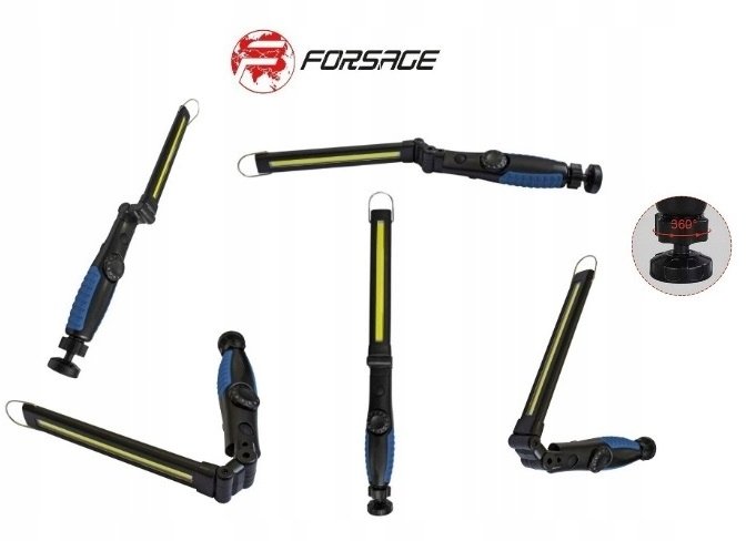 Forsage Dobíjecí LED lampa (5W COB, 450 lumenů, 3,7 V, 2000 mAh, USB)