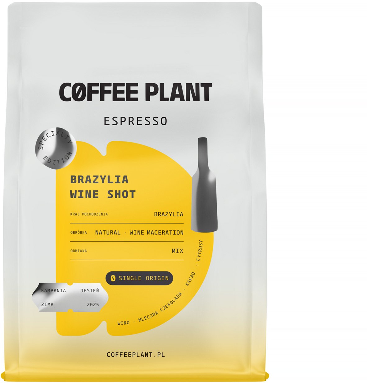 Coffee Plant Kávová zrna Brazil Wine Shot Wine Maceration Espresso 250 g