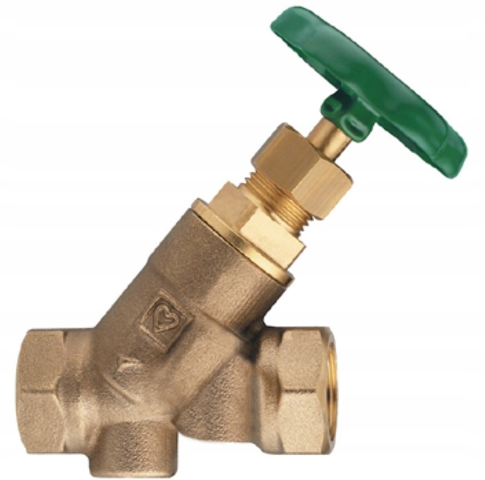Herz Uzavírací ventil STRÖMAX-W pro instalace pitné vody, šikmý tvar, vnitřní závit Rp. Minimální průtok 0,5 l/s, DN 15