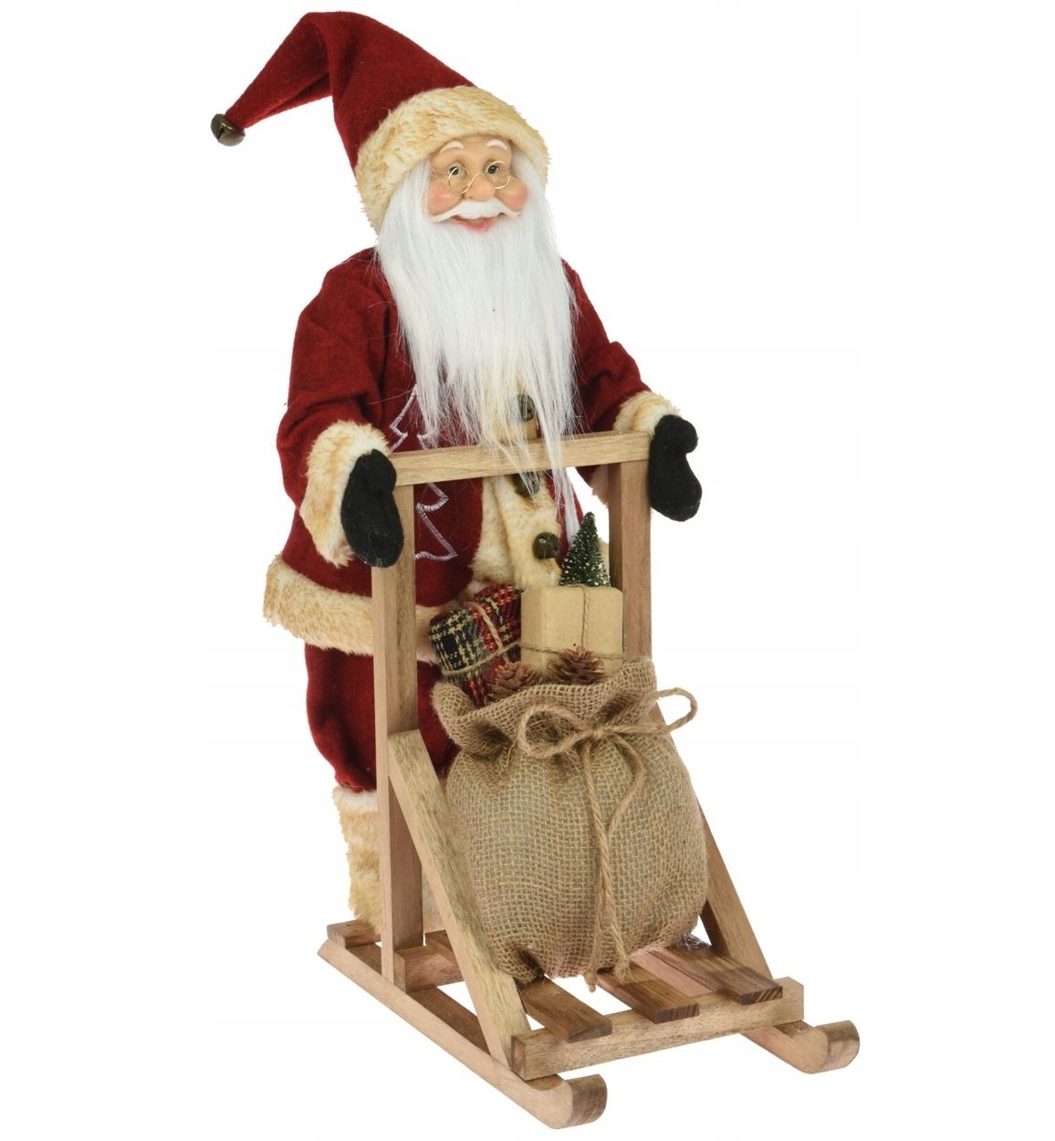 Home Styling Collection Vánoční dekorace, Santa Claus na saních