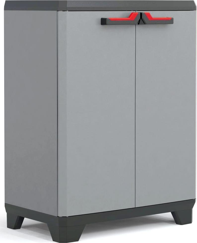 Keter Zahradní šatní skříň Úložná skříň Keter Stilo, šedá a černá, 90 cm