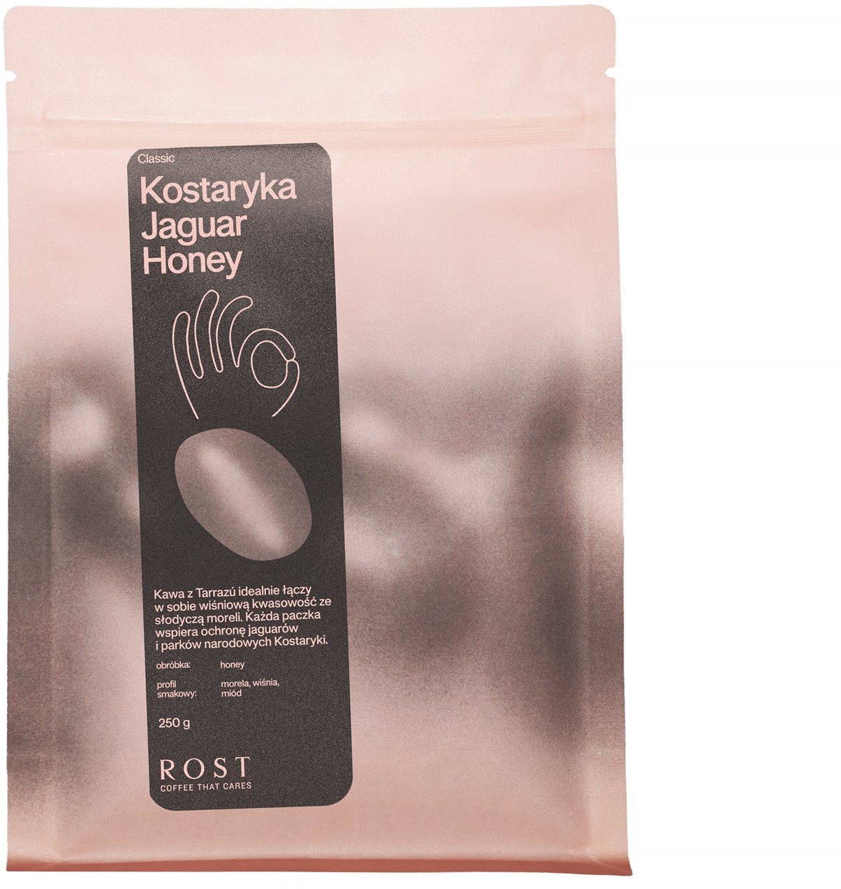 NoName ROST kávová zrna - Costa Rica Jaguar Honey filtrovaná káva 250 g