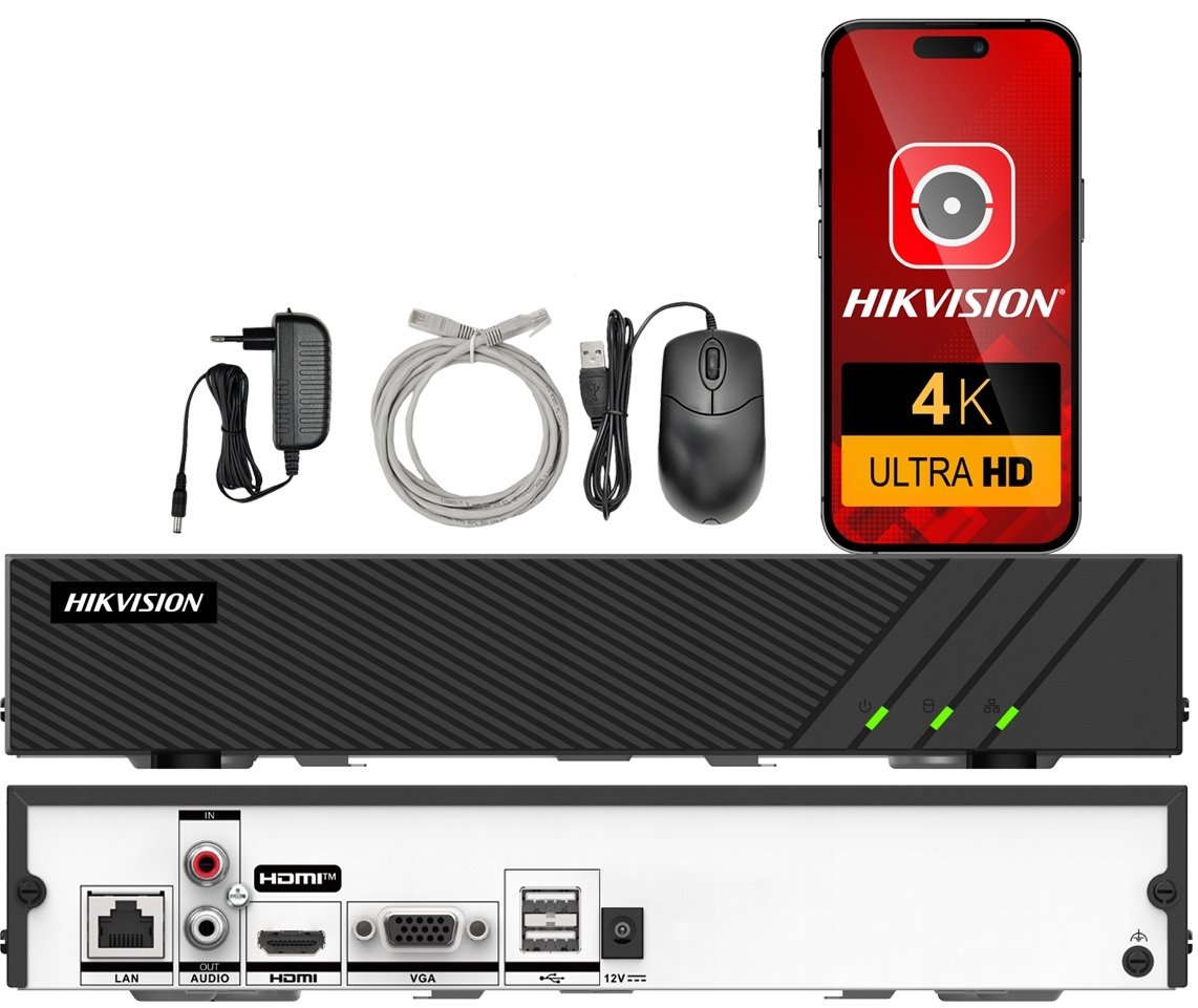 Hikvision IP rekordér DS-7608NI-Q1 E PL 8 kanálů