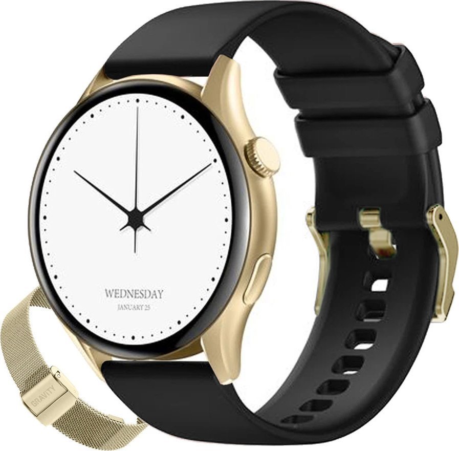 Gravity Dámské hodinky SMARTWATCH GT11-1 LGD/LGD/BK