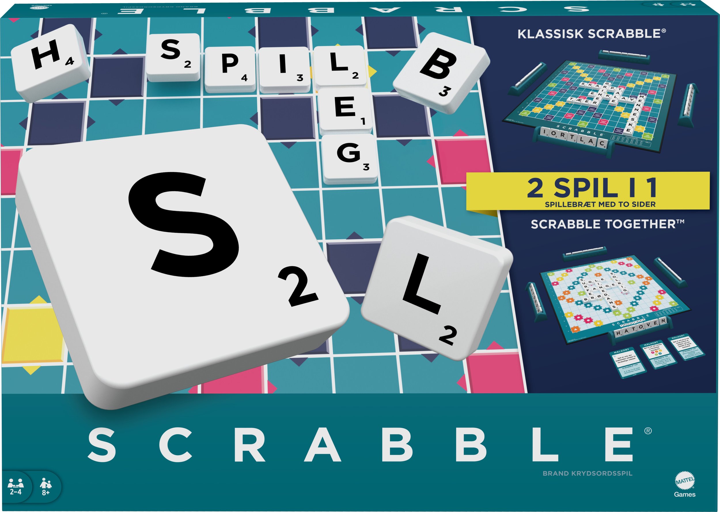 Mattel Scrabble ORIGINÁL Dánsko