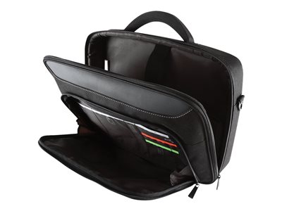 Targus Classic+ Clamshell - Brašna na notebook - 17  - 18  - cerná, cervená