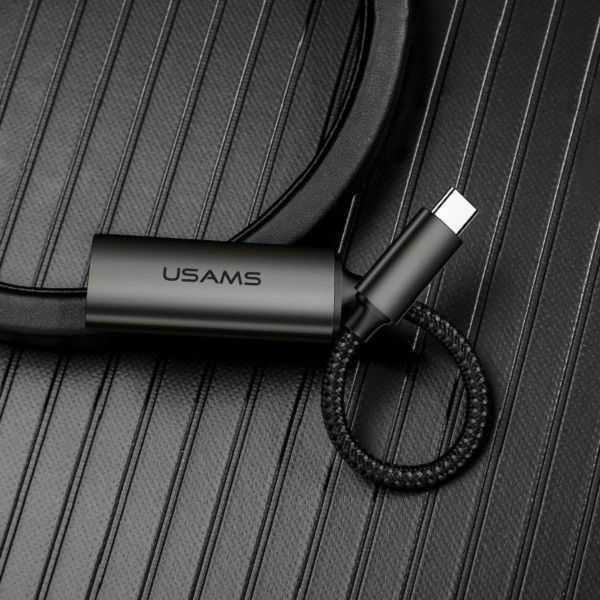 Usams Adaptér USAMS U22 USB-C - HDMI 4K HD 15cm černý/černý SJ282HD01 (US-SJ282)