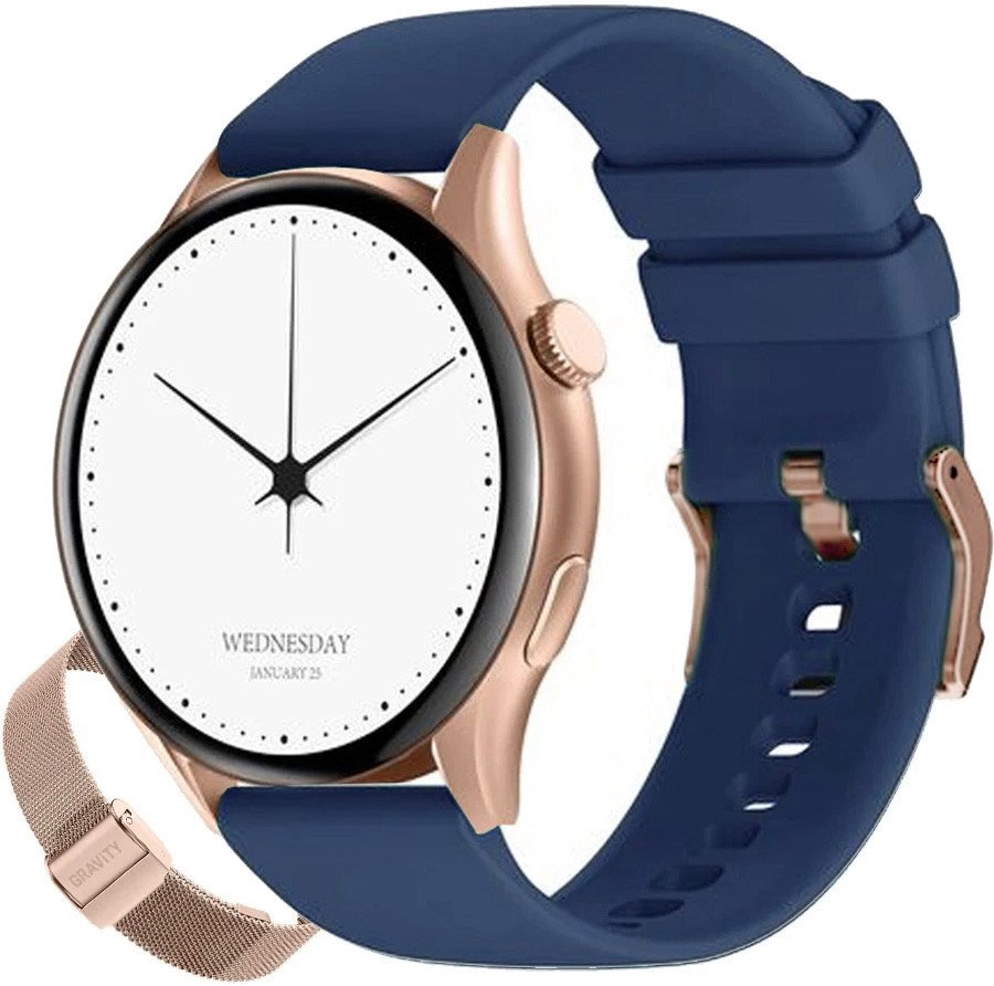 Gravity Dámské hodinky SMARTWATCH GT11-6 RGD/RGD/BU