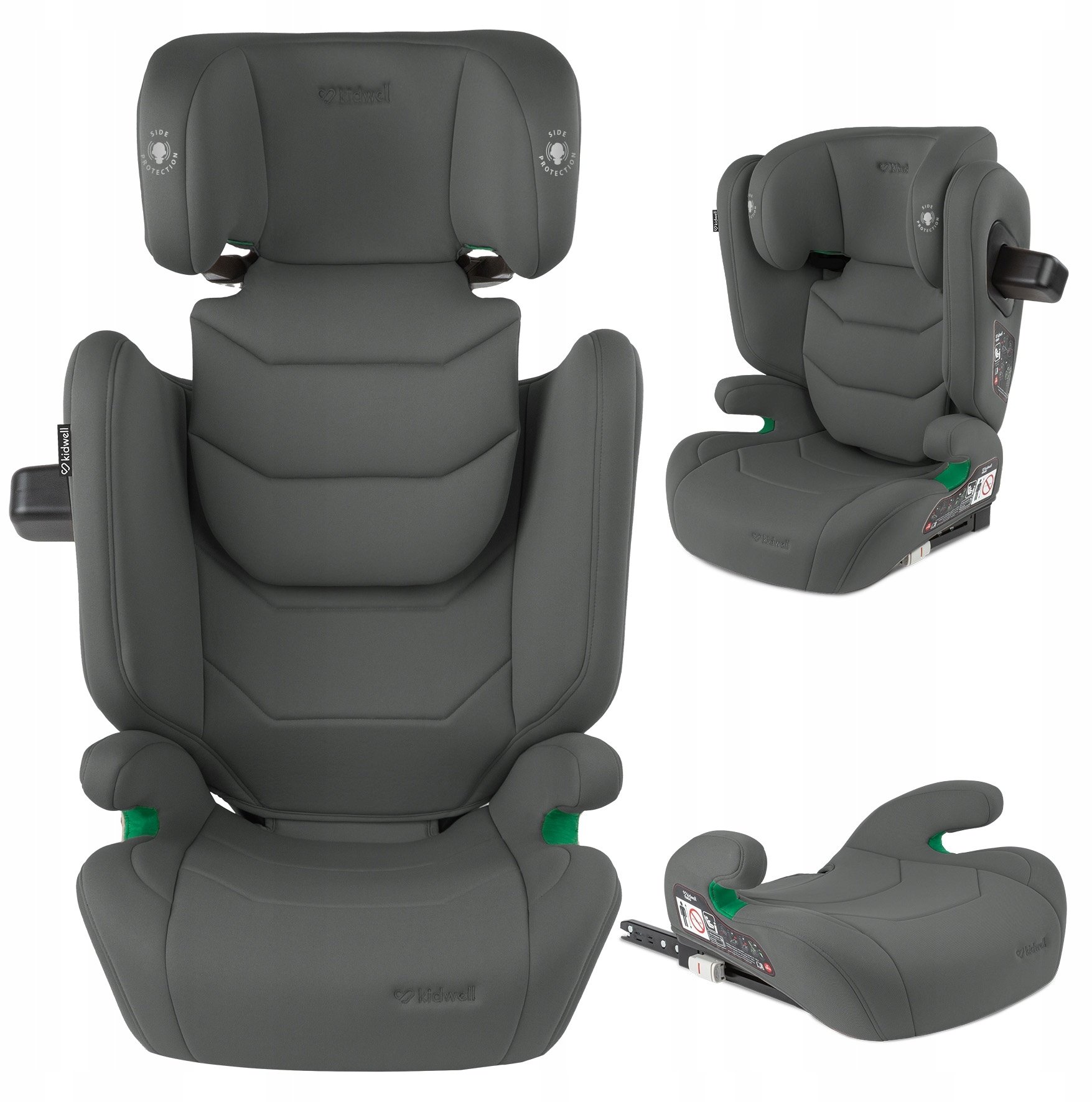 Monroe Sedačka Kidwell Tendo šedá 100-150 cm ISOFIX