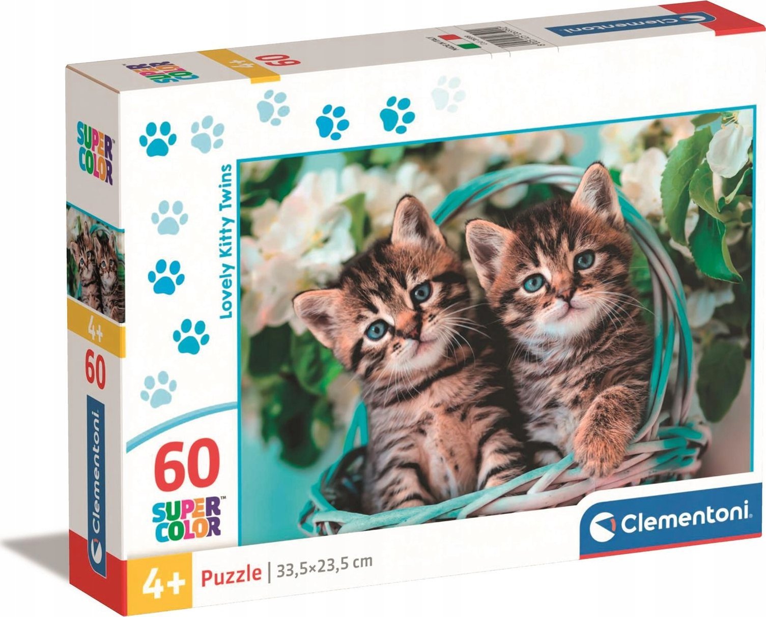 Clementoni - Puzzle 60 Koťátka dvojčátka