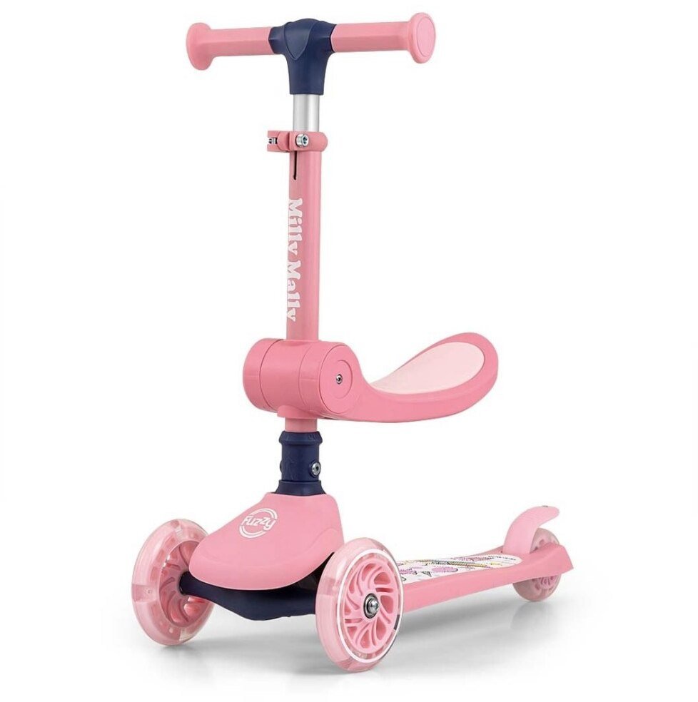 Milly Mally Koloběžka Milly Mally Fuzzy Pink