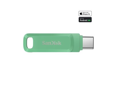 SanDisk Ultra Dual Drive Go - Jednotka USB flash - 1 TB - USB 3.1 Gen 1 / USB-C - zelená absinthe