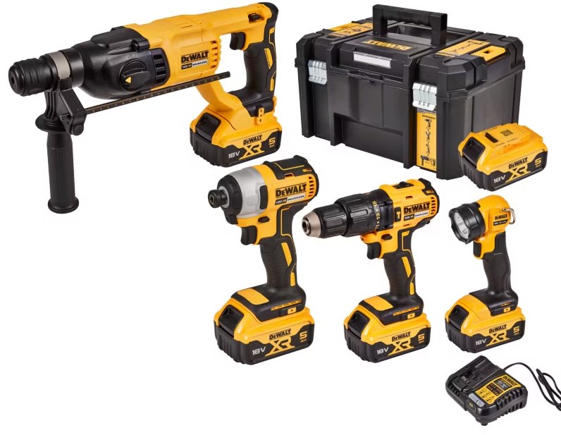 Zestaw narzędzi Combo 18V, 4 elem. DCK440P2T DEWALT