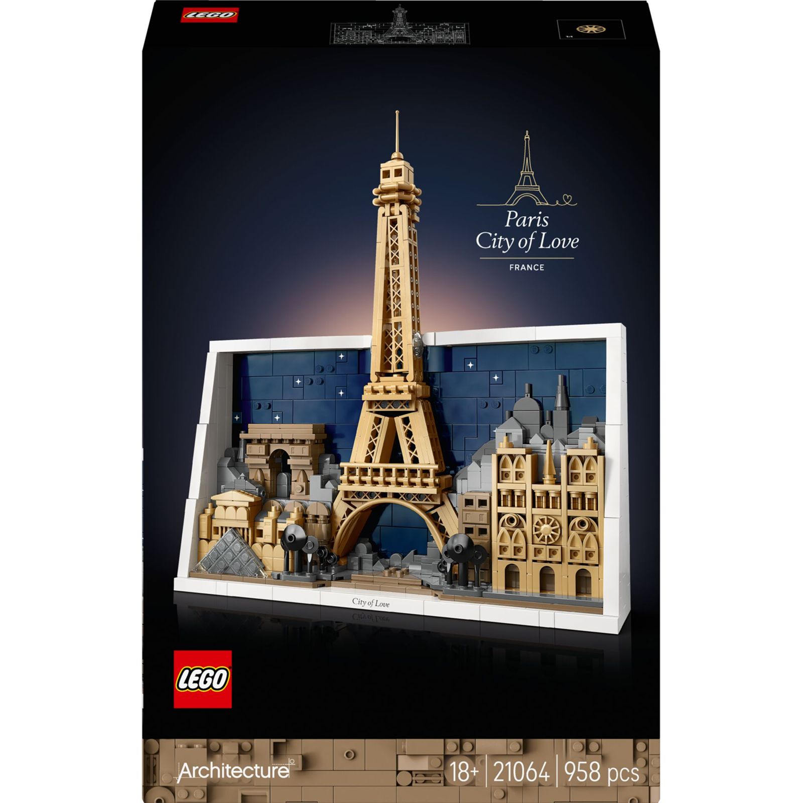 LEGO ARCHITECTURE 21064 Paříž – město lásky