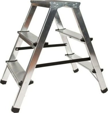 AWTools AW ŽEBŘÍKOVÁ STOLIČKA 3 SCHODY 125 KG AW23003
