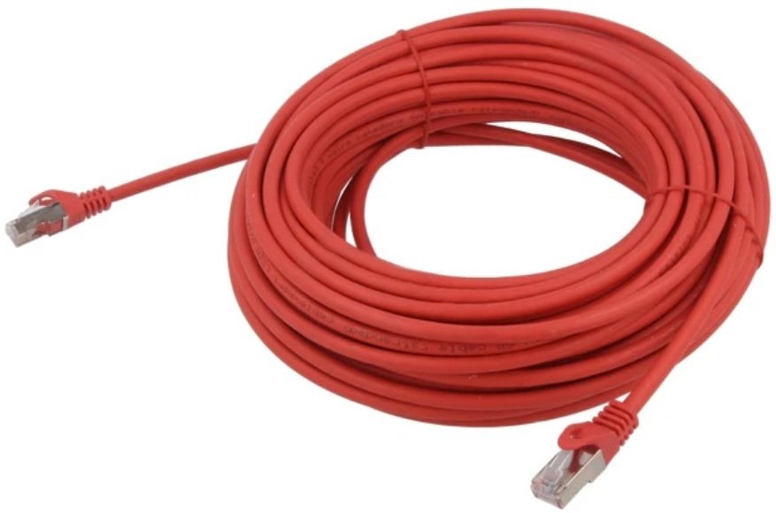 Gembird patchcord Cat 6a, S/FTP, LSZH, červený, 20m (PP6A-LSZHCU-R-20M)