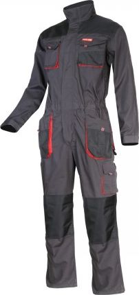 Lahti Pro Oblečení Suit Graphite, červené L/52 (L4150352)