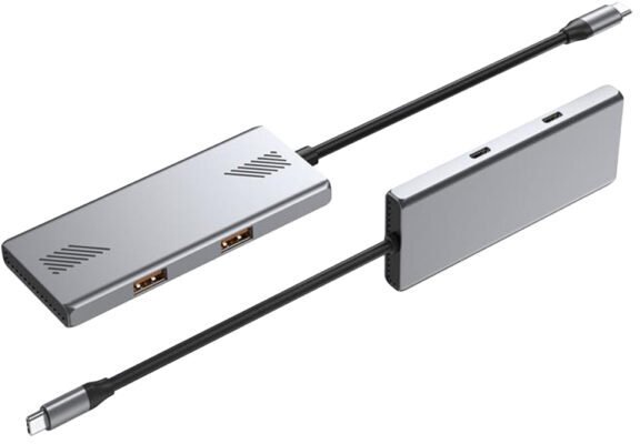 Gembird UHB-CM-U310-A2C2-01, 4portový USB 3.2 (Gen 2) hub typu C s konektory A+C