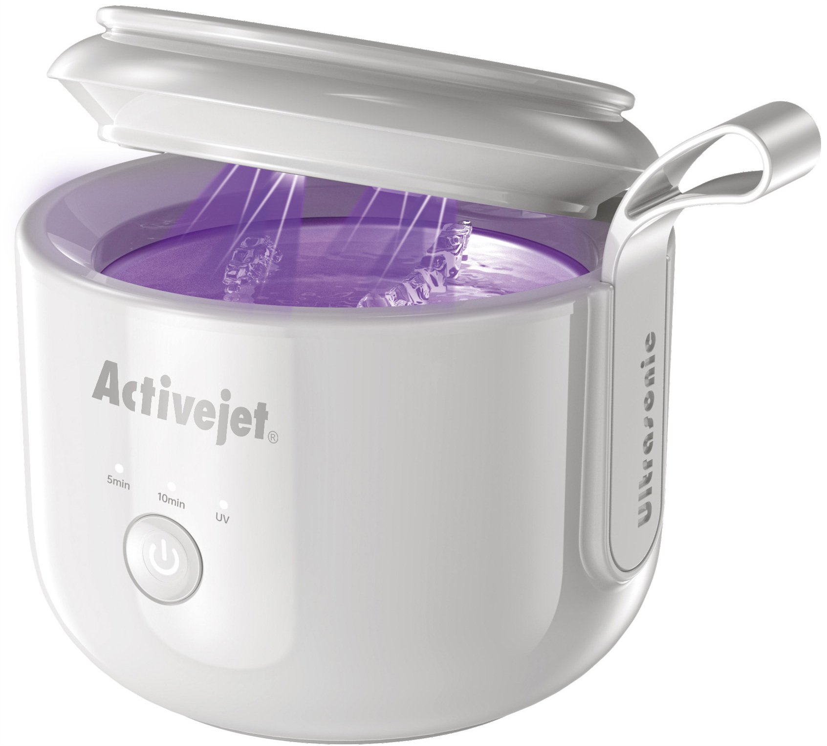 Activejet Ultrazvuková myčka UV akumulátorová USB AUC-198 bílá