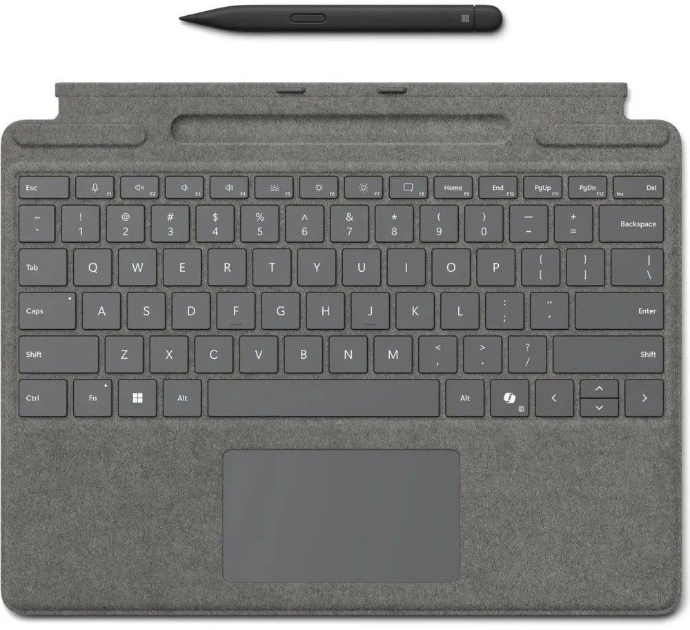 MS Surface Pro Keyboard + Slim Pen CM, Slim Pen, Pen Storage, CoPilot Button, EN Int, Platinum