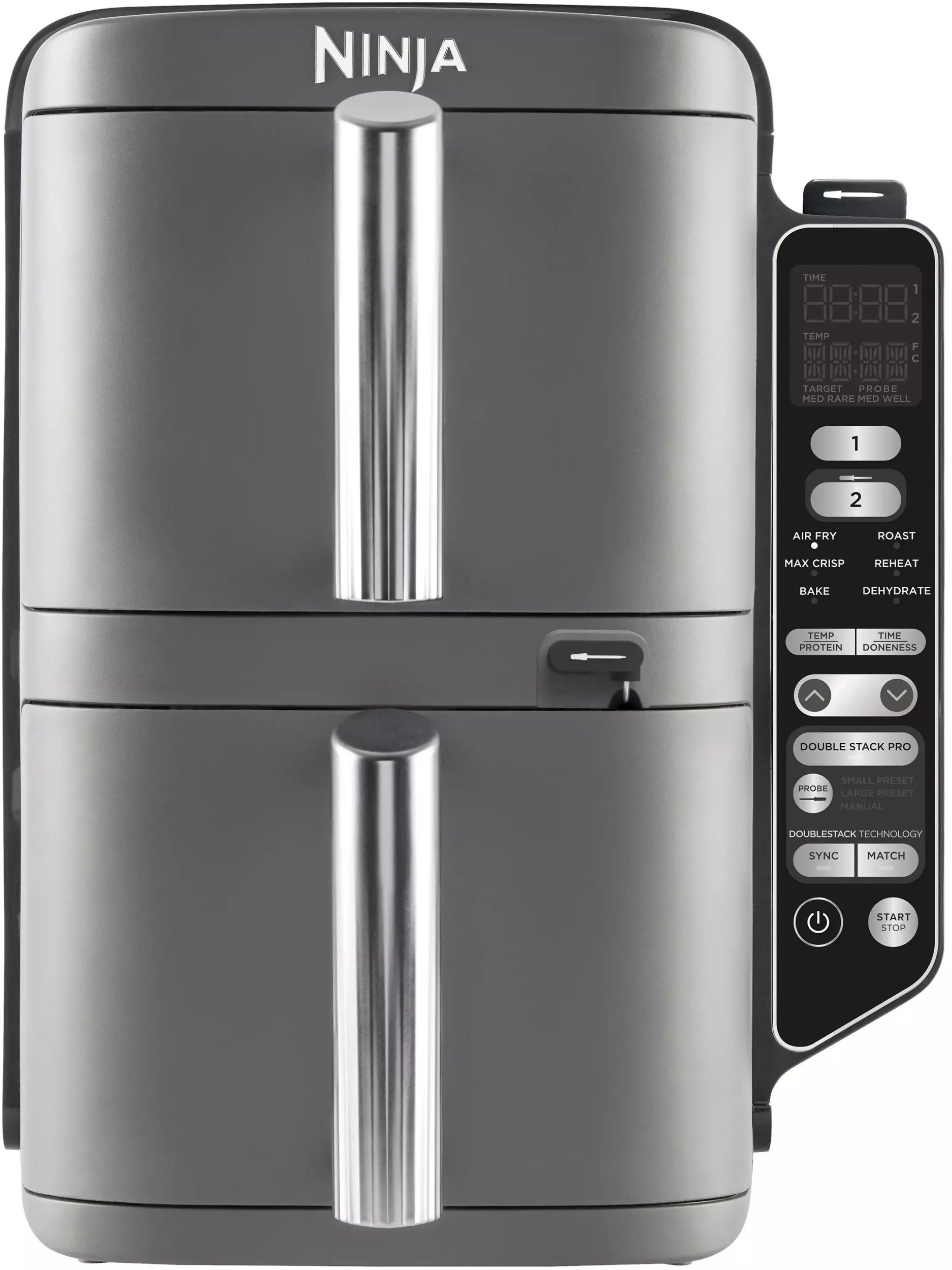 Ninja SL451EU fritovací hrnec Dvojitý 9,5 l Samostatné 2470 W Horkovzdušná fritéza Černá