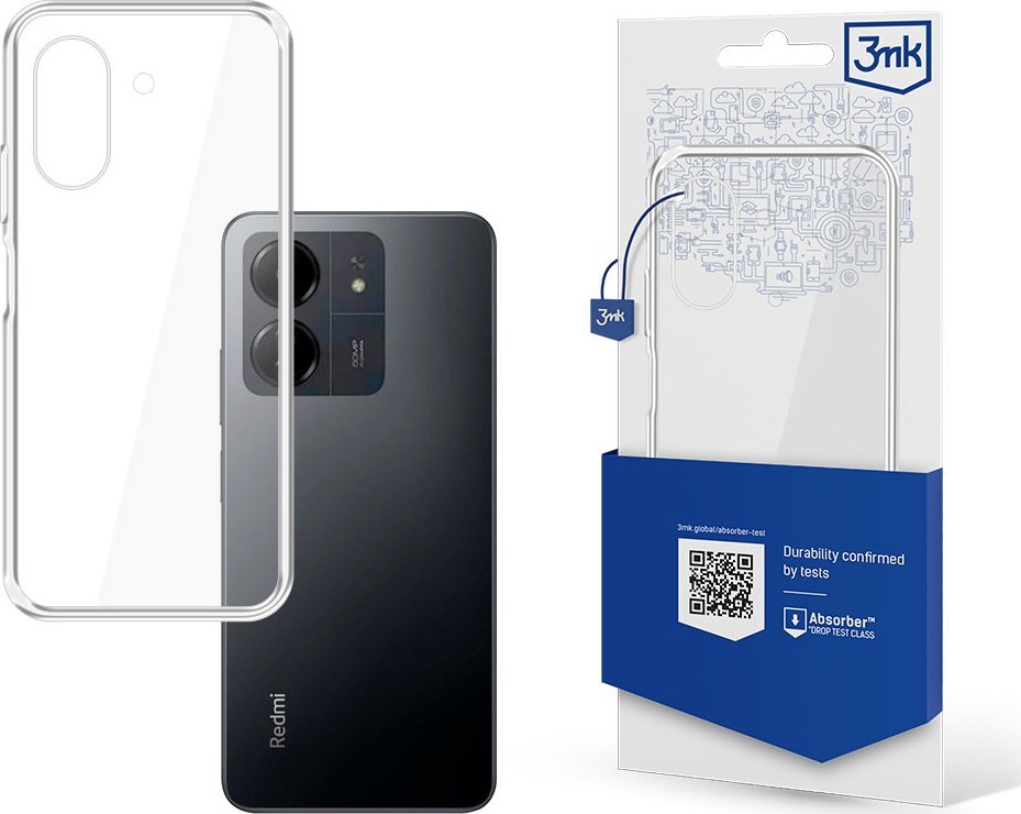3mk ochranný kryt Clear Case pro Redmi 13C / POCO C65, čirá