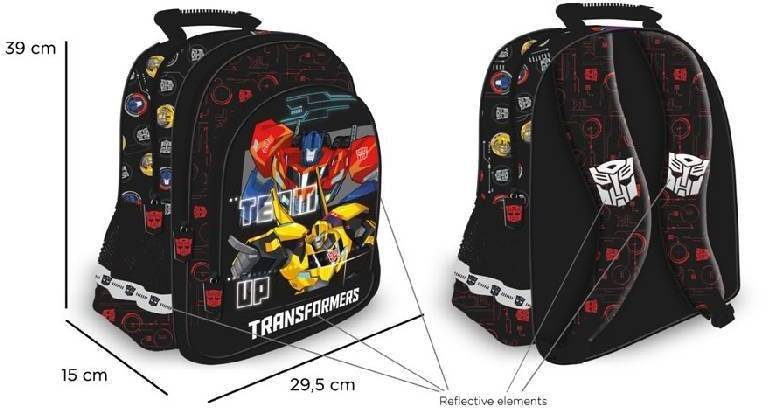 Starpak ŠKOLNÍ BATOH TRANSFORMERS ŠEDÝ 206201