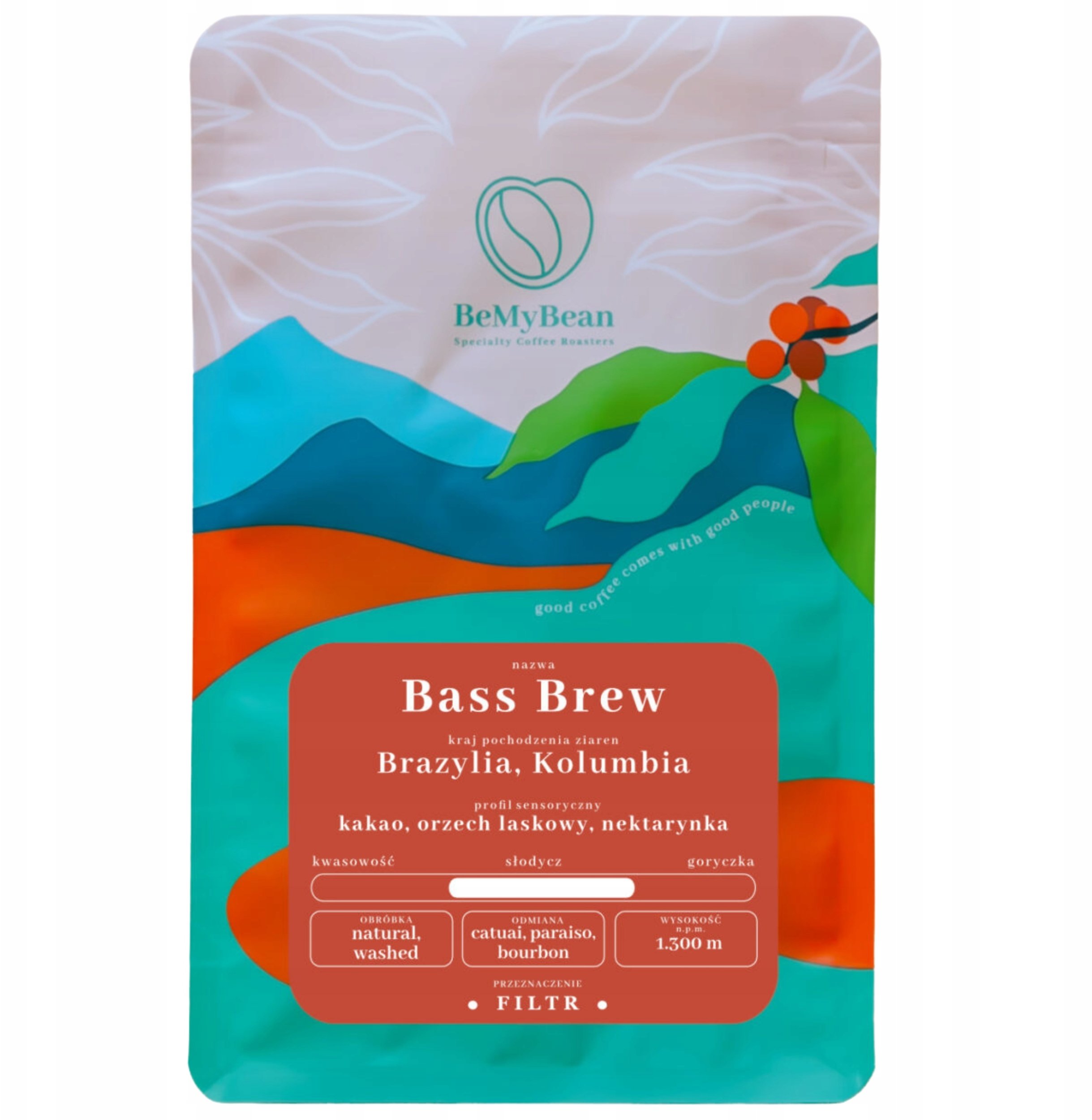 BeMyBean - Bass Brew Blend filtrovaná káva 1 kg