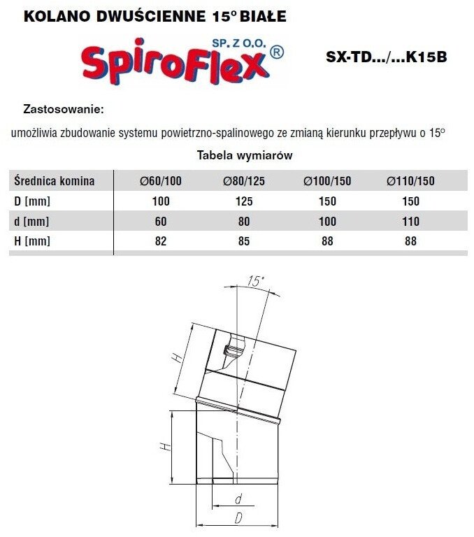 Alkotest Alkoholový analyzátor 60/100 DVOJSTĚNNÝ KOLENNÍ BÍLÝ 15 // RSK.SX-TD60/100K15B