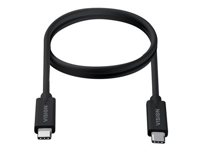 Vision Professional - USB kabel - 24 pin USB-C (M) do 24 pin USB-C (M) - USB 3.1 Gen 2 / Thunderbolt 3 - 3 A - 1 m - reverzibilní konektory - černá