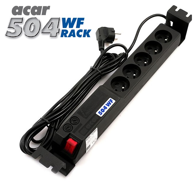 19 "napájecí panel ACAR S8/3m 8x220V-3m BK