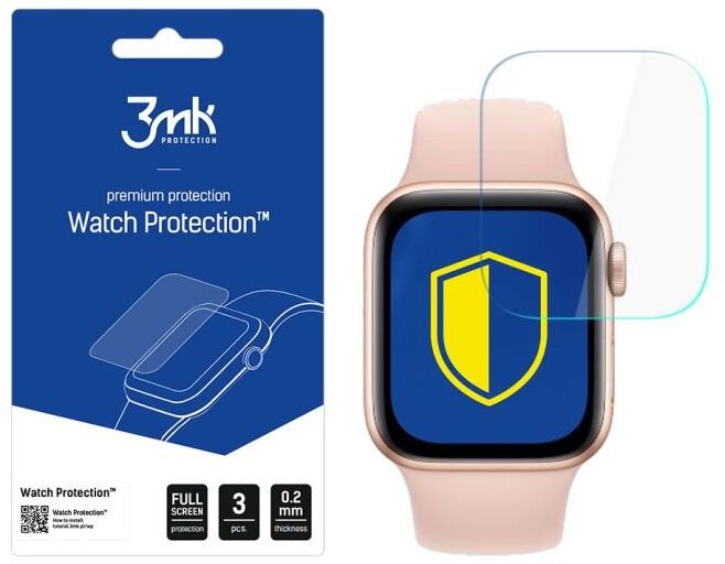 3mk ochranná fólie Watch pro Apple Watch 4, 44 mm (3ks)
