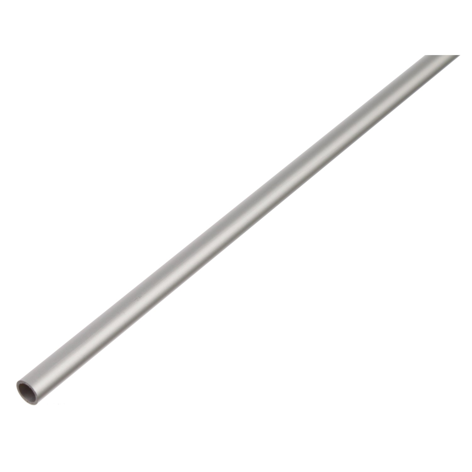 Kulatá trubka, stříbrně eloxovaná, 8 mm x 8 mm x 2000 mm