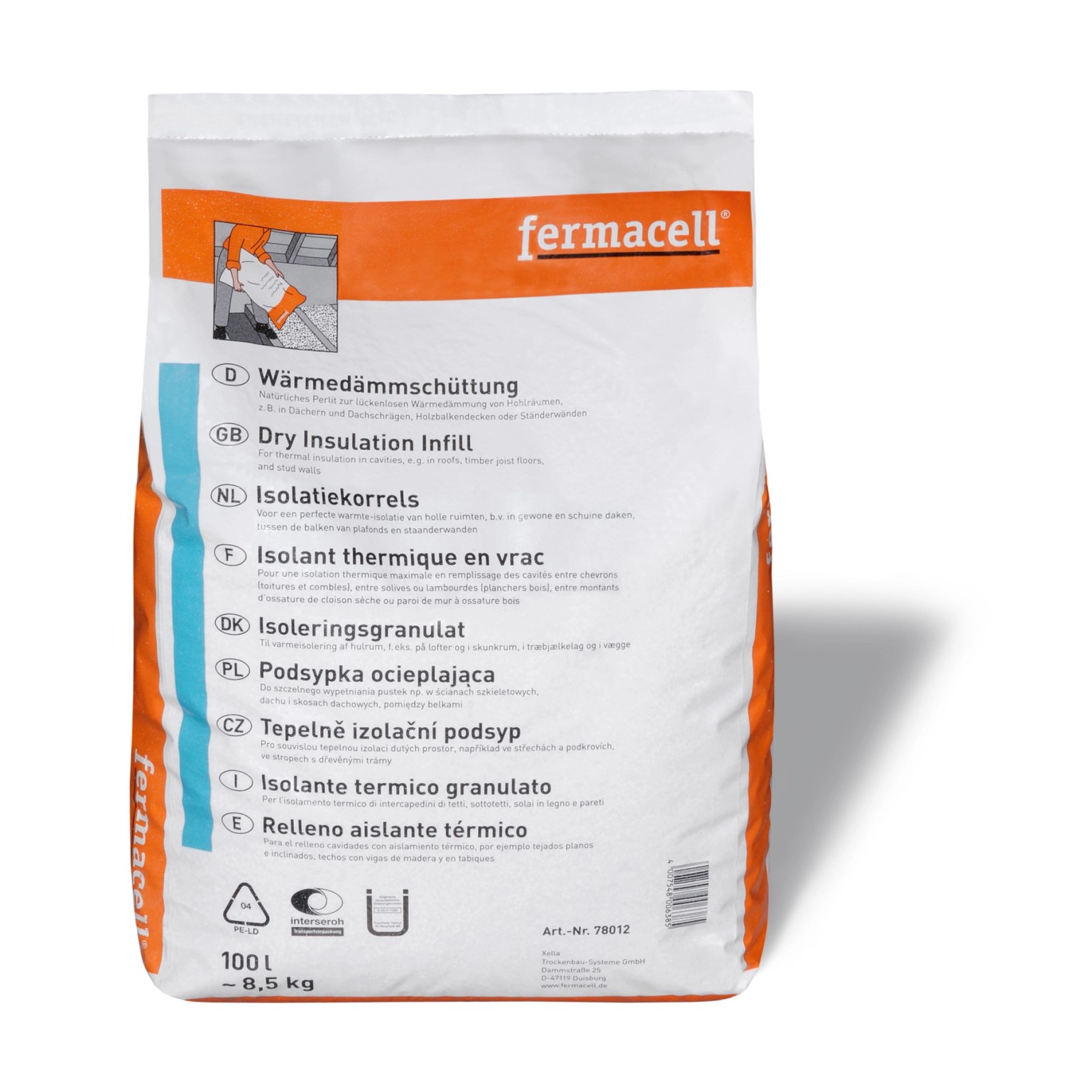 Tepelněizolační tmel Fermacell z perlitu 100 l