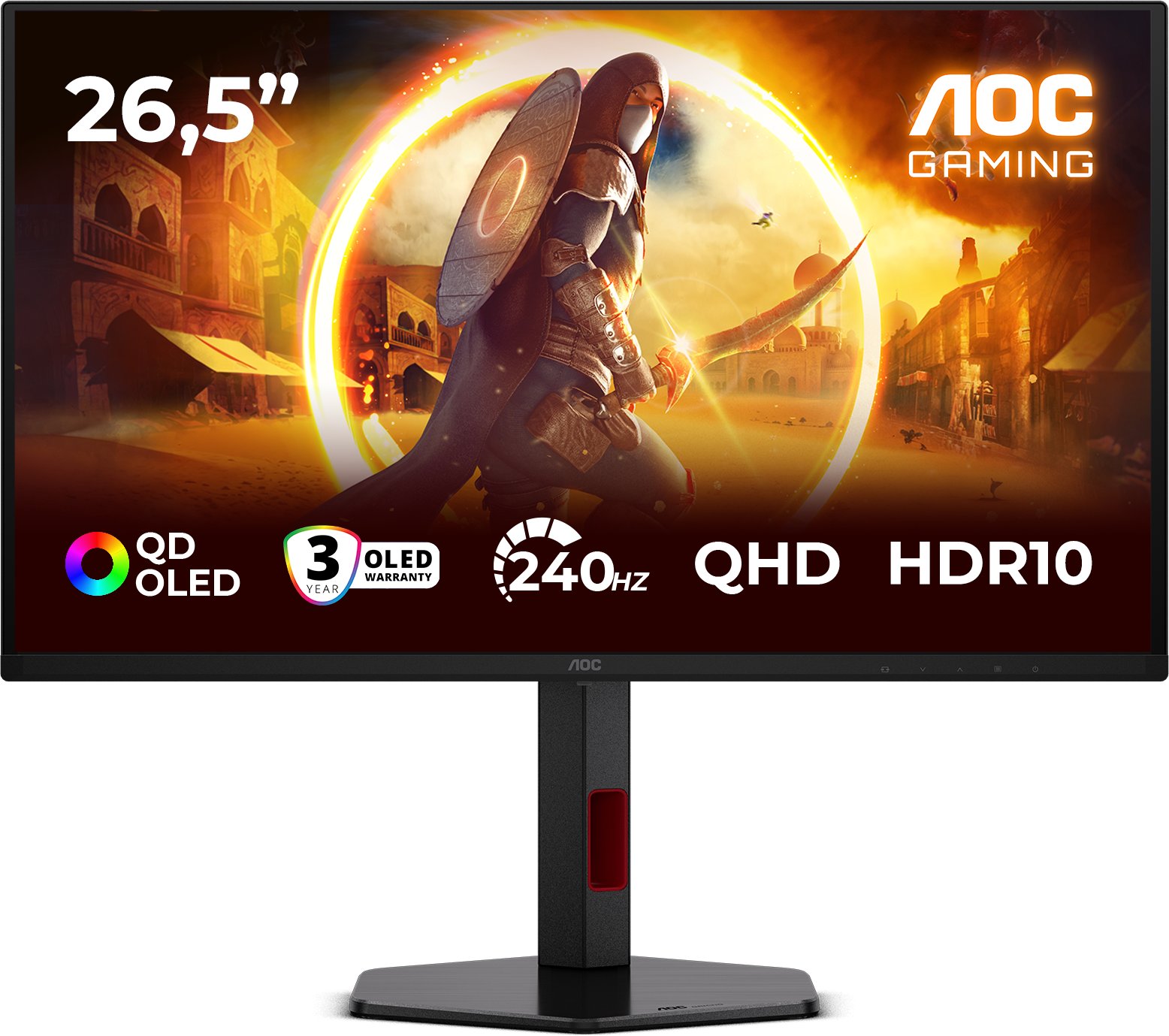 AOC Monitor 26,5 palce Q27G4ZDR QD-OLED 240 Hz HDMI x 2 DP