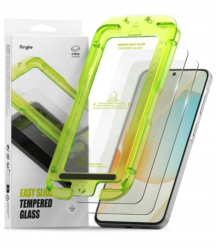 Ringke Tvrzené sklo Ringke Easy Slide 2-balení pro Galaxy A57 5G čiré