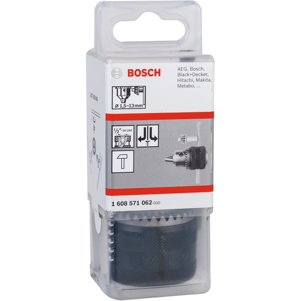 Sklíčidla s ozubeným věncem do 13 mm - 1,5-13 mm, 1/2" – 20 - 3165140002639 BOSCH
