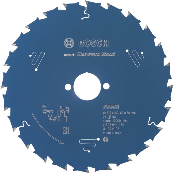 Bosch Accessories Expert for Construct Wood 2608644139 pílový kotúč 190 x 30 x 1.3 mm Počet zubov (na palec): 24 1 ks