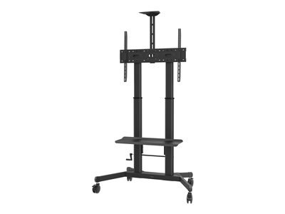 Vision X-Series VFM-F26 - Vozík - pro plochý panel / systém pro videokonference - výška nastavitelná, max. 80 kg - ocel - černá - velikost obrazovky: 55 -100