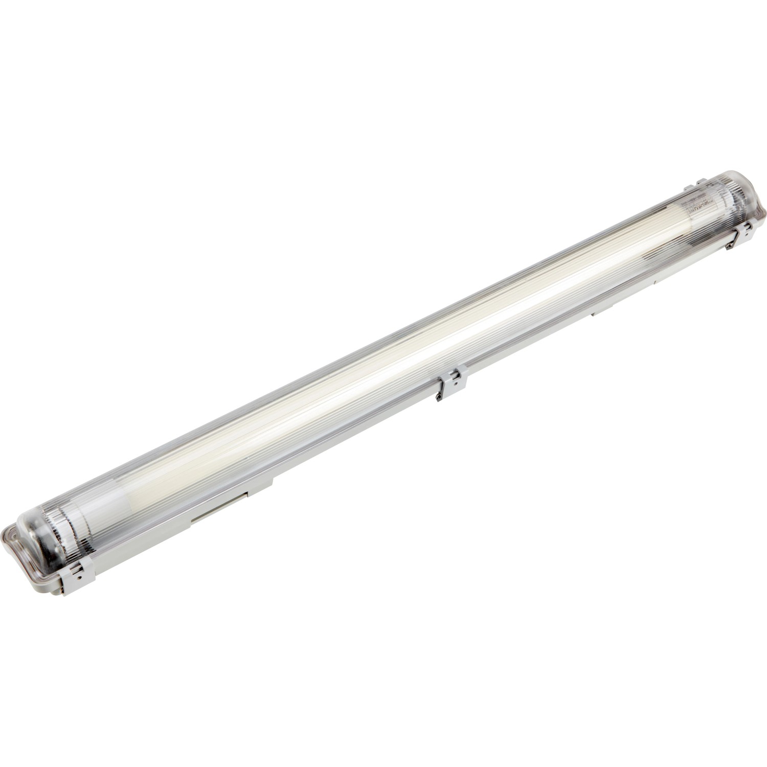 LED svítidlo odolné proti vlhkosti, šedé sklo, 9 W, 4000 K, 68,5 x 6,5 x 5,5 cm, IP65