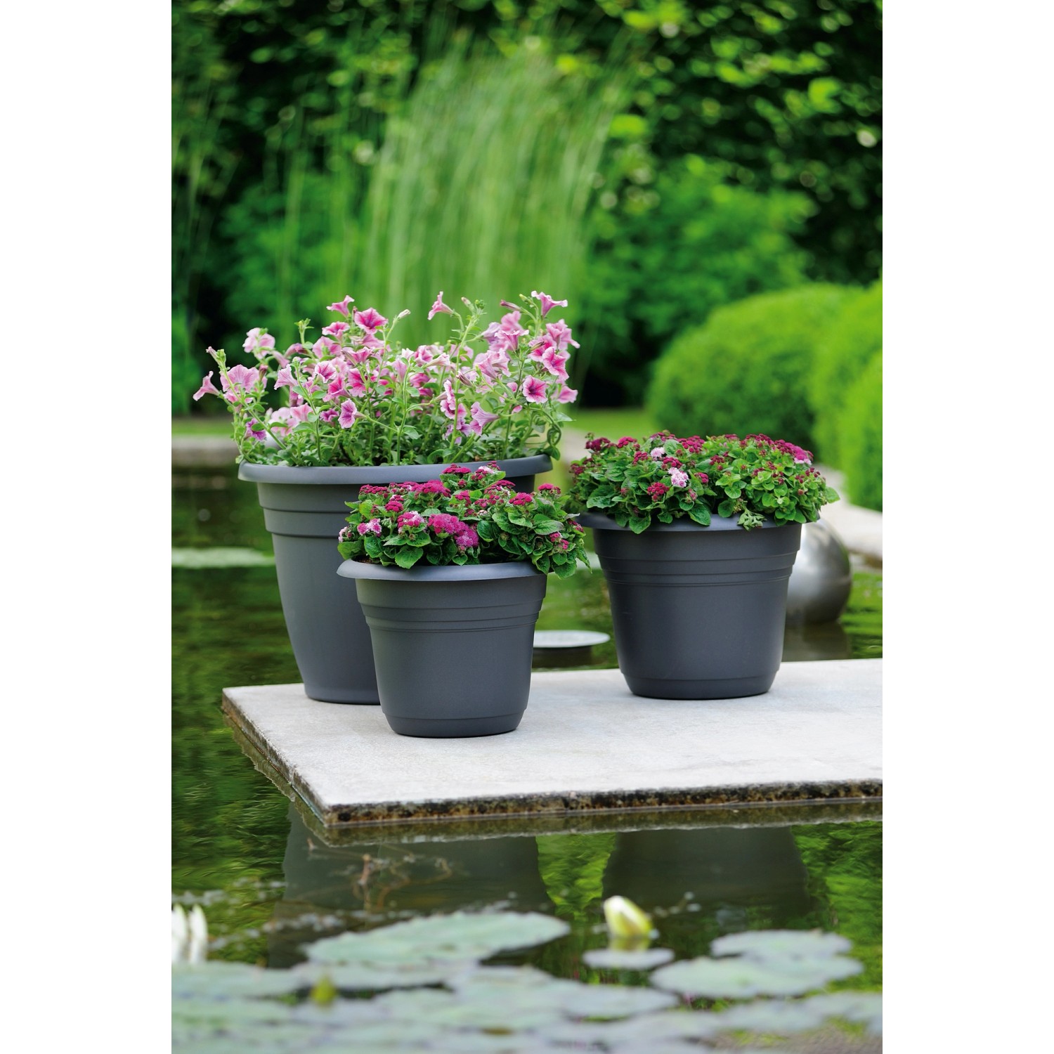 Florus Květináč Fiore Alessia O 35 cm antracit