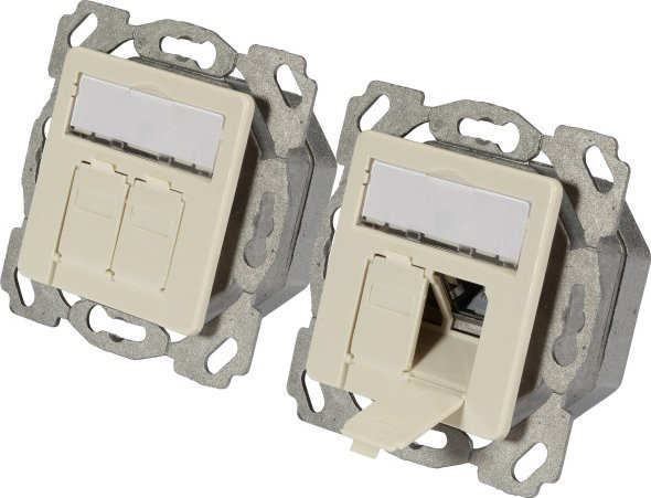 EFB EFB Elektronik ET-25133.1V1 elektrická zásuvka 2 x RJ-45 bílá