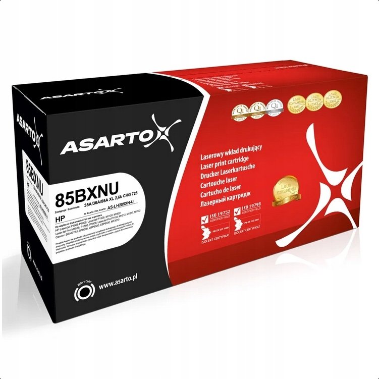Asarto Toner Toner Asarto pro HP 85BXNU | CRG 725 | 2600 stran | černý