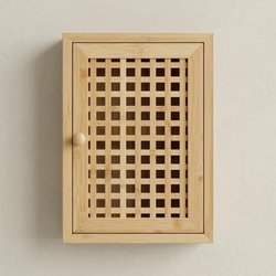 Ikonka Závěsná klíčenka Icon KIZU, 19 x 27 x 6 cm, bambus
