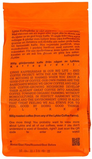 Lykke - Darkness Blend Omniroast kávová zrna 500 g