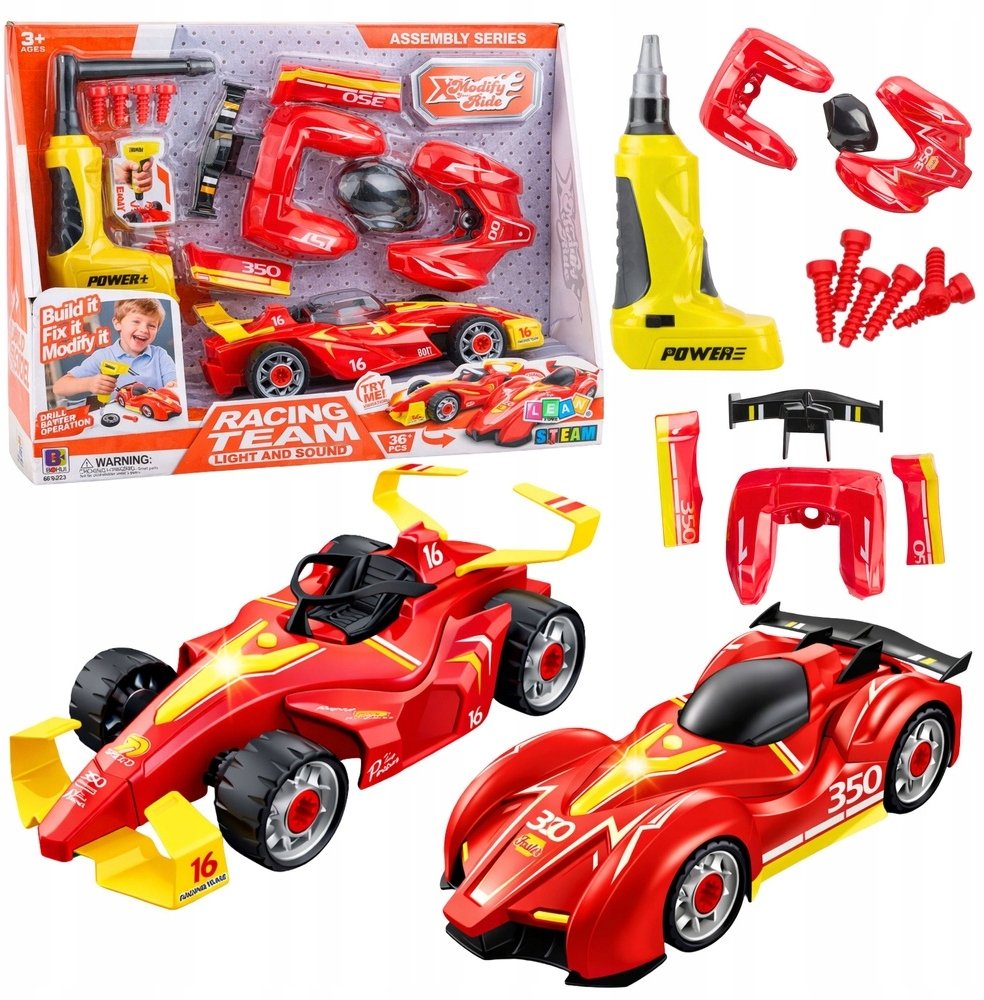 LeanToys Sada na tuning aut , závodní auto, soustružení, světla