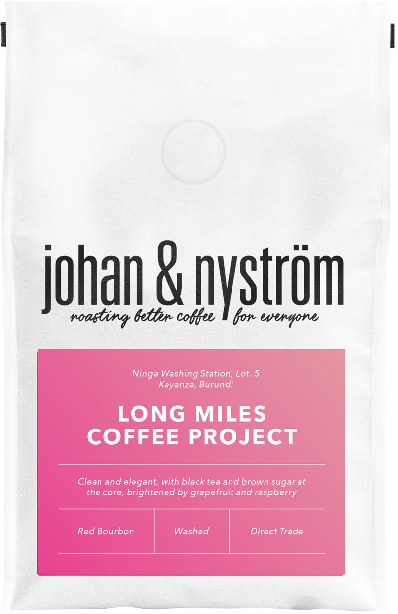 Johan & Nyström Zrnková káva Johan & Nyström - Burundi Long Miles Ninga Washed Filter coffee beans 250 g