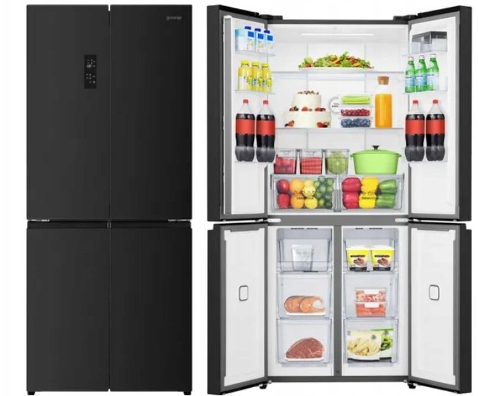 Gorenje Vícedveřová chladnička s mrazákem NRM819E61BX